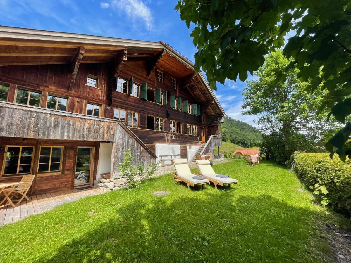 Alpen Charme - Chalet D'Hotes Et Spa Gsteig Buitenkant foto