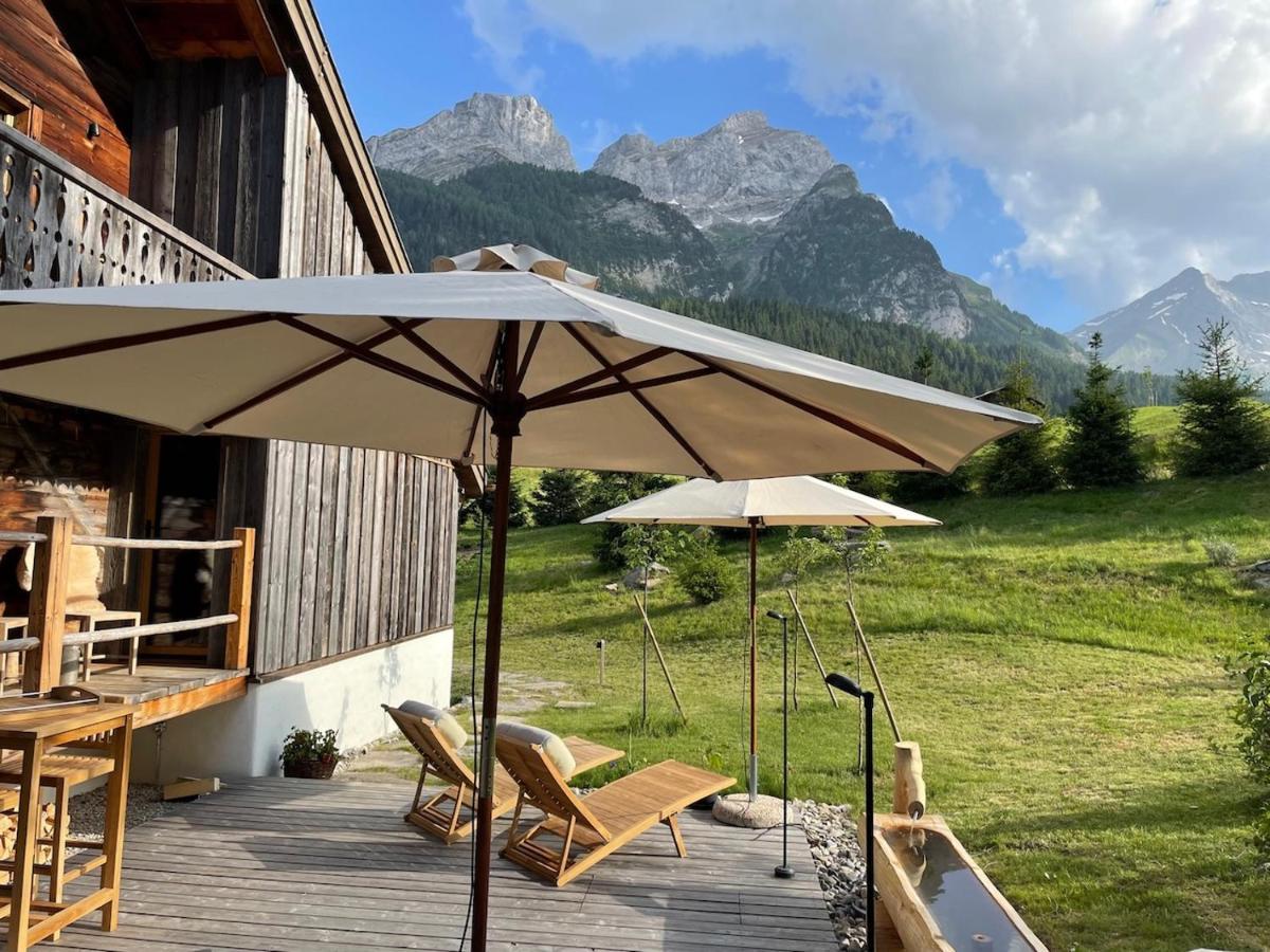 Alpen Charme - Chalet D'Hotes Et Spa Gsteig Buitenkant foto