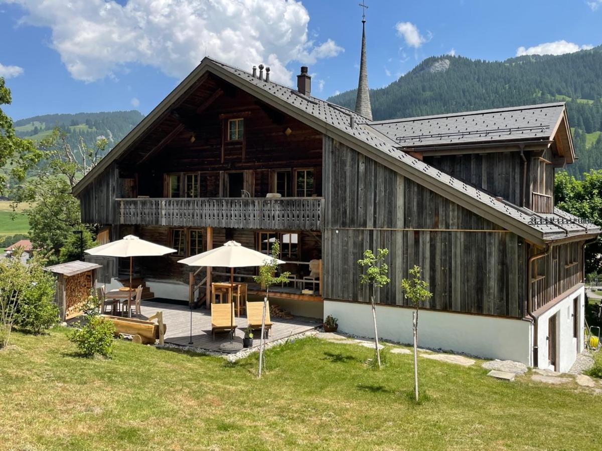 Alpen Charme - Chalet D'Hotes Et Spa Gsteig Buitenkant foto