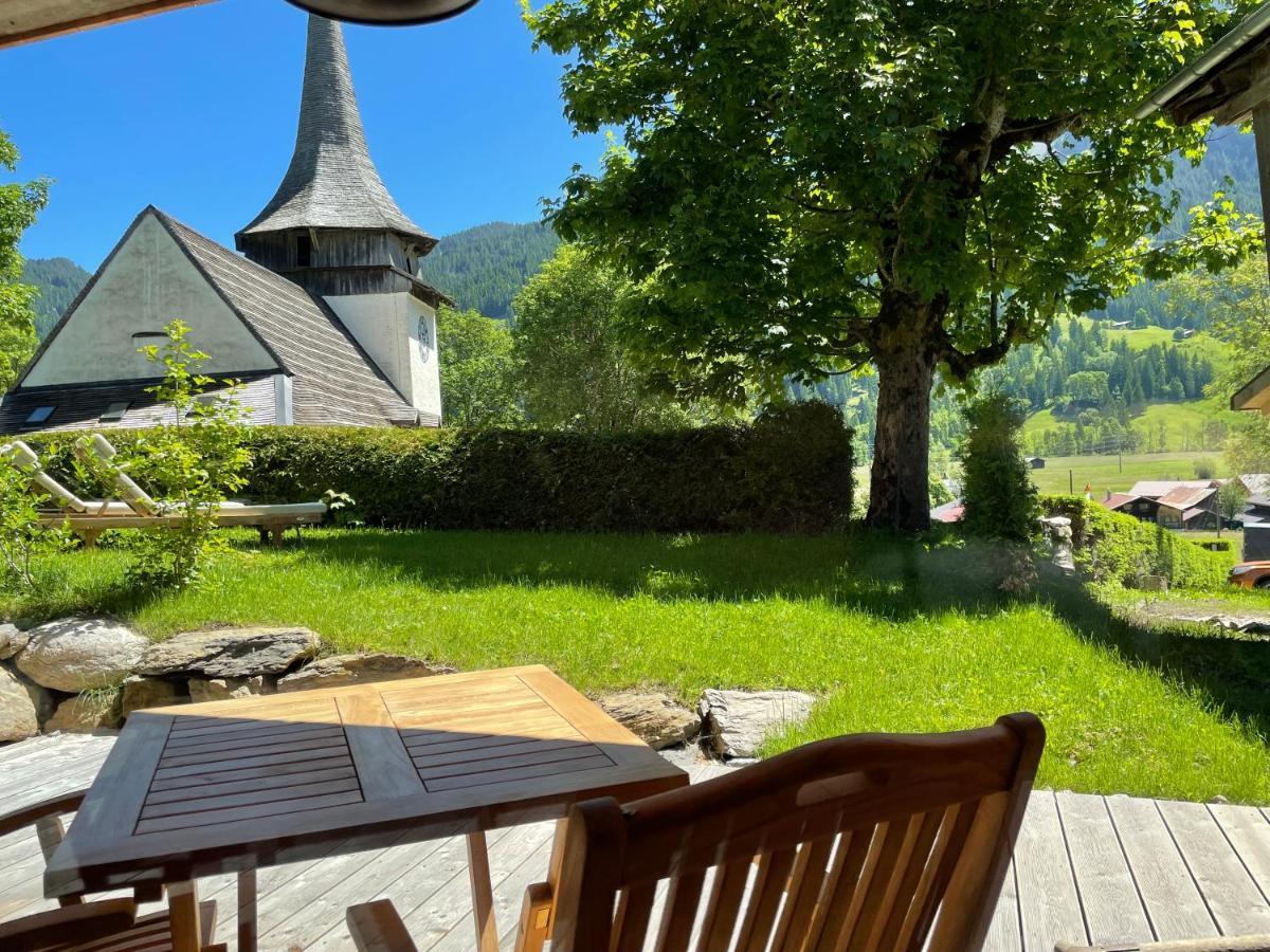 Alpen Charme - Chalet D'Hotes Et Spa Gsteig Buitenkant foto