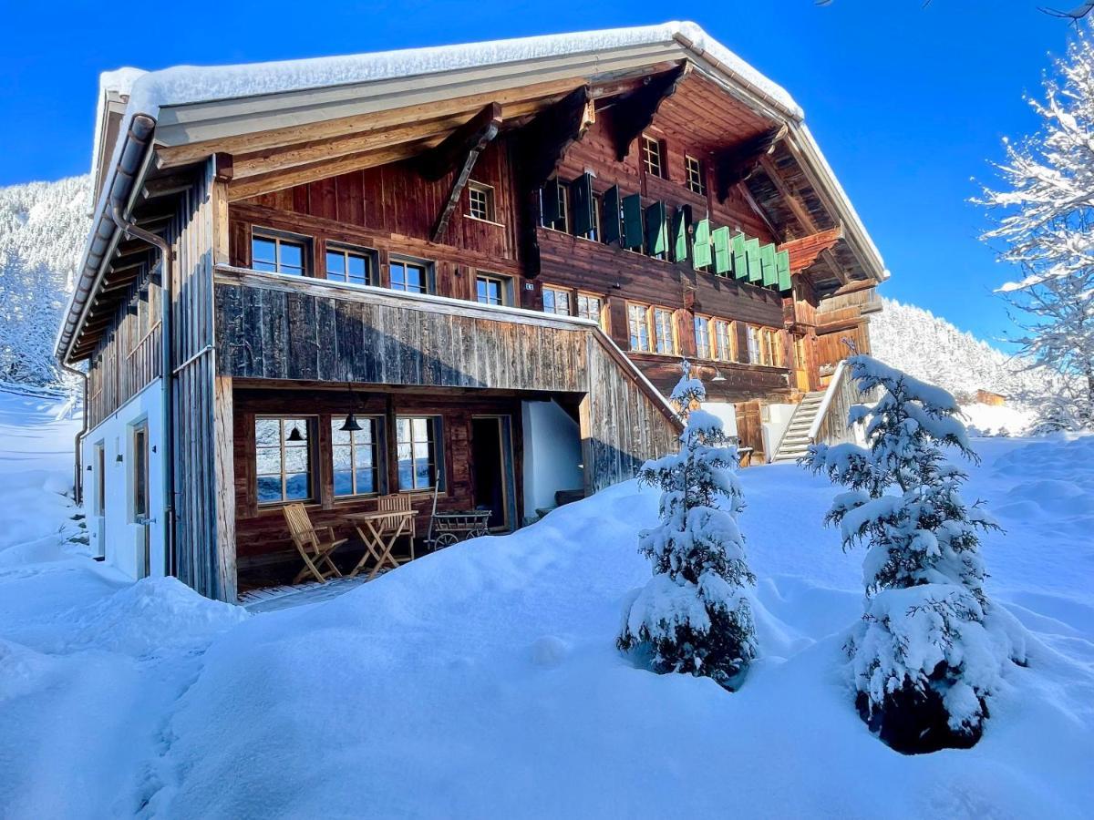 Alpen Charme - Chalet D'Hotes Et Spa Gsteig Buitenkant foto