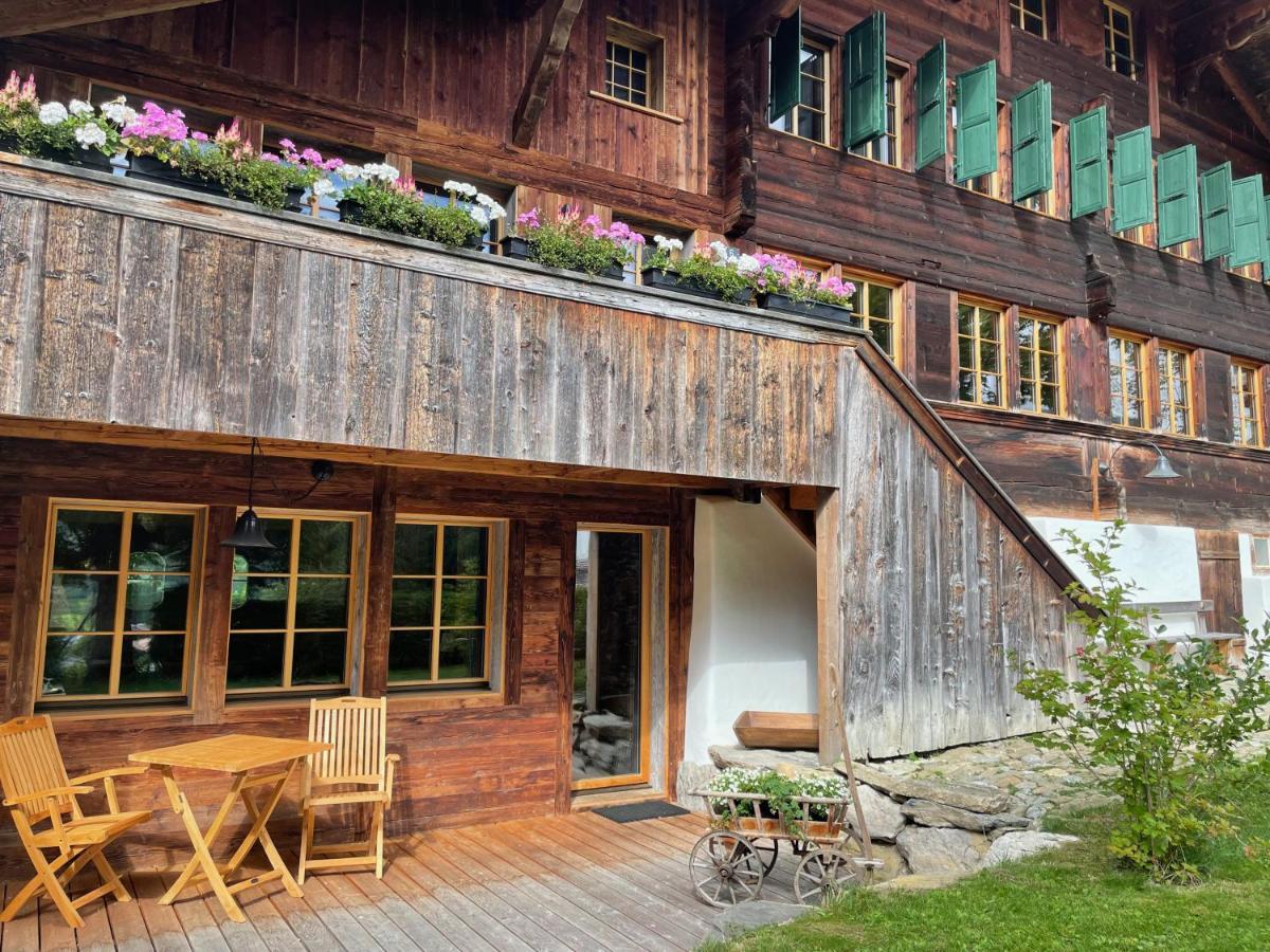 Alpen Charme - Chalet D'Hotes Et Spa Gsteig Buitenkant foto